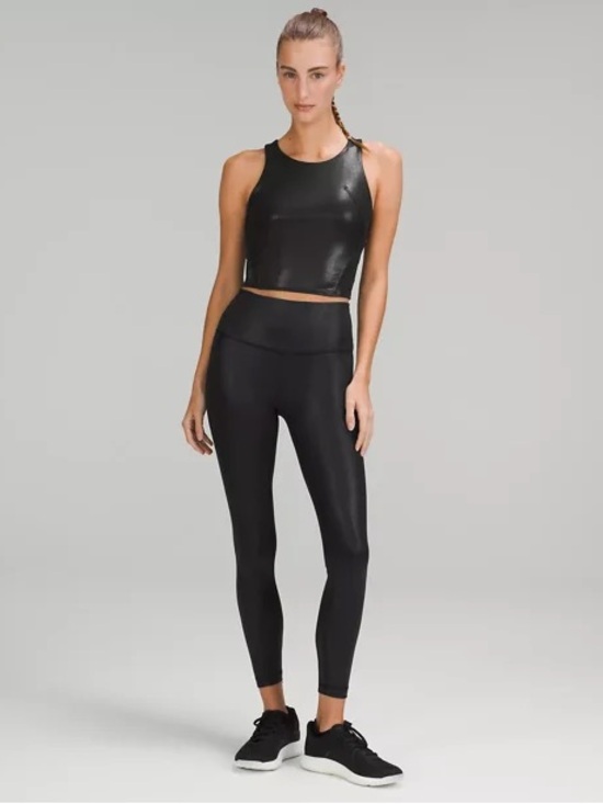 lululemon athletica Pants - lululemon athletica Black High-Rise Shine Leggings MATCHING SET
